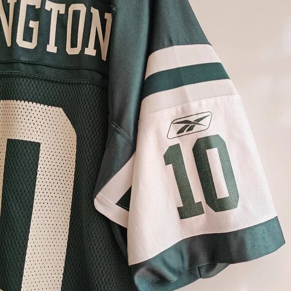 Reebok NFL New York Jets Chad Pennington #10 Jersey XL Green White - Picture 9 of 11